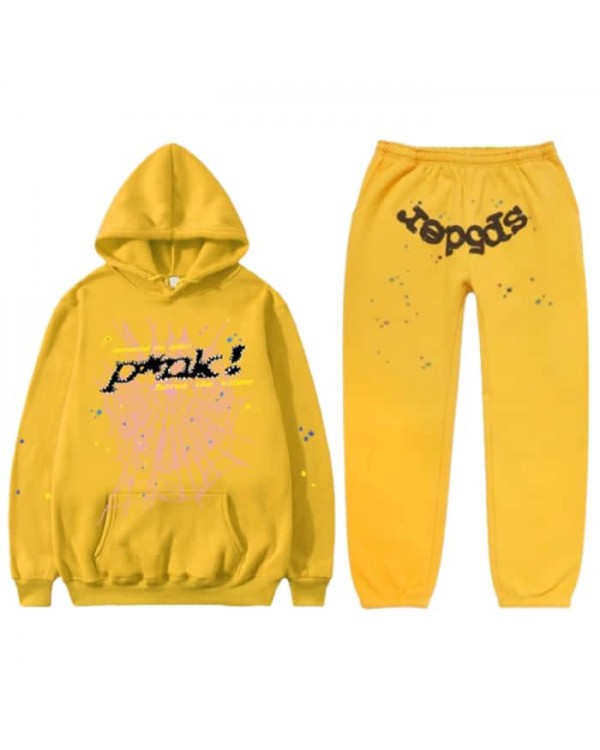 Sp5der Young Thug 555555 Tracksuit Yellow